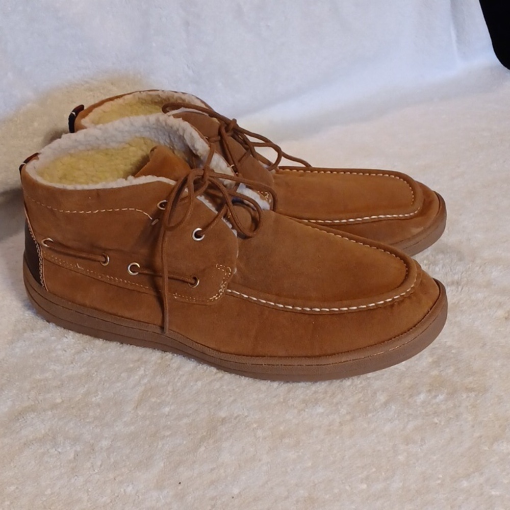 Ben Sherman brown fleece lined Ankel boots women's size 10